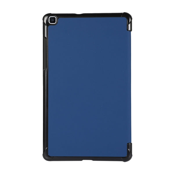 For Samsung Galaxy Tab A7 Lite 8.4 T220 225 3-folding Skin Texture Horizontal Flip TPU...(Navy Blue)
