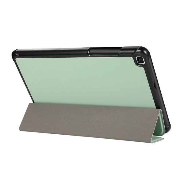 For Samsung Galaxy Tab A7 Lite 8.4 T220 225 3-folding Skin Texture Horizontal Flip TP...(Mint Green)