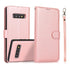 For Samsung Galaxy S10 Calf Texture 2 in 1 Detachable Magnetic Back Cover Horizontal F...(Rose Gold)