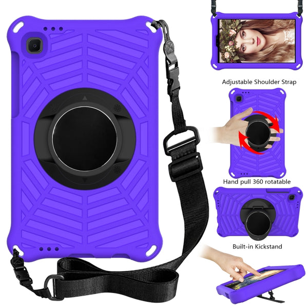 For Samsung Galaxy Tab A7 Lite 8.7 SM-T220 SM-T225 Spider King EVA Protective Case with A...(Purple)