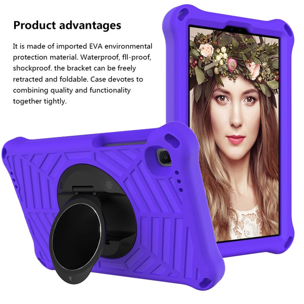 For Samsung Galaxy Tab A7 Lite 8.7 SM-T220 SM-T225 Spider King EVA Protective Case with A...(Purple)