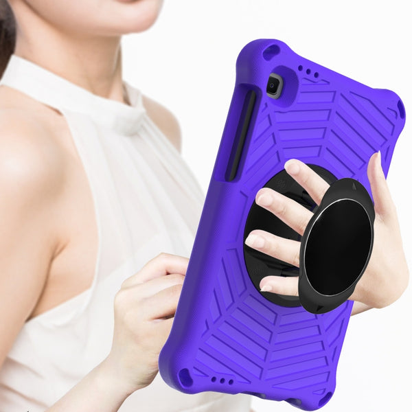 For Samsung Galaxy Tab A7 Lite 8.7 SM-T220 SM-T225 Spider King EVA Protective Case with A...(Purple)