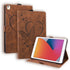 Love Butterfly Pattern For iPad 10.2 2021 2020 2019 Horizontal Flip Leather Case with Hold...(Brown)