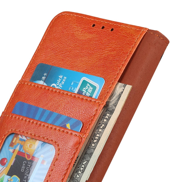 For iPhone 13 Nappa Texture Horizontal Flip Leather Case with Holder & Card Slots & Wallet(Orange)