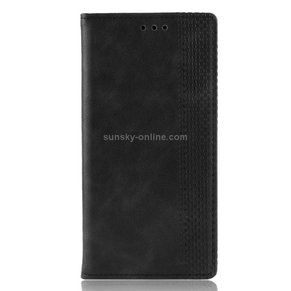 For Samsung Galaxy M32 Magnetic Buckle Retro Crazy Horse Texture Horizontal Flip Leather C...(Black)