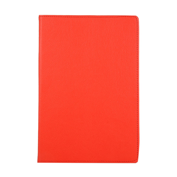 For Samsung Galaxy Tab S7 FE T730 Litchi Texture Horizontal Flip 360 Degrees Rotation Leathe...(Red)