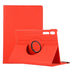 For Samsung Galaxy Tab S7 FE T730 Litchi Texture Horizontal Flip 360 Degrees Rotation Leathe...(Red)