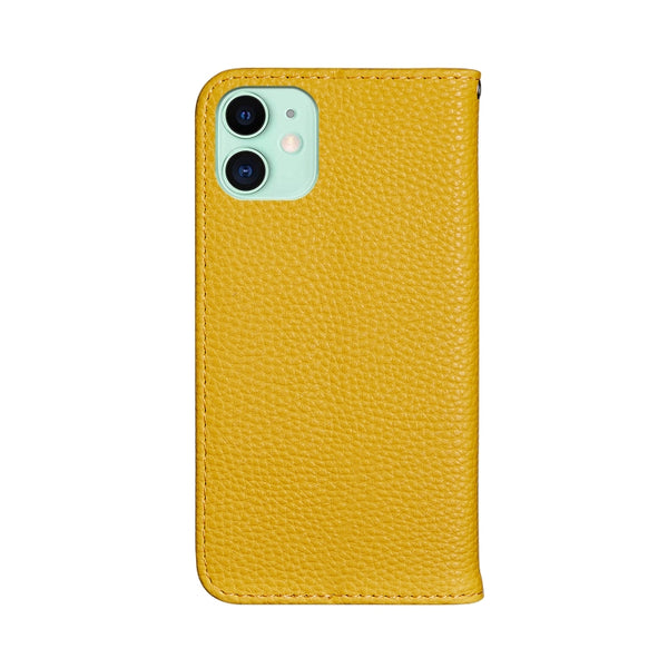 For iPhone 13 Litchi Texture Horizontal Flip Leather Case with Holder & Card Slots(Yellow)