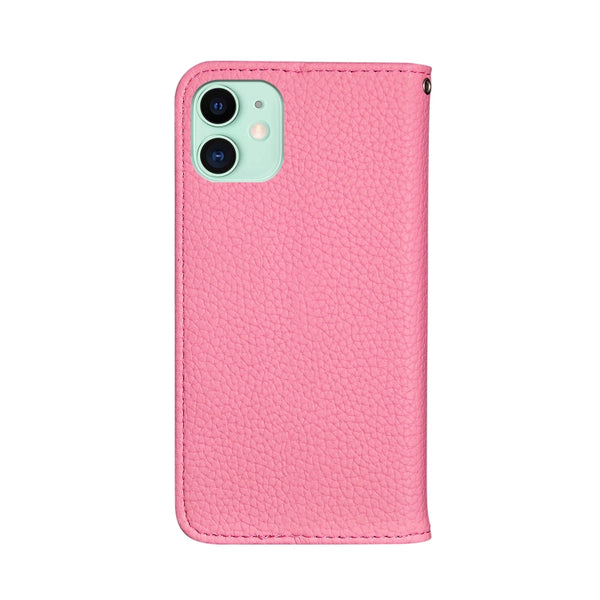 For iPhone 13 Litchi Texture Horizontal Flip Leather Case with Holder & Card Slots(Pink)