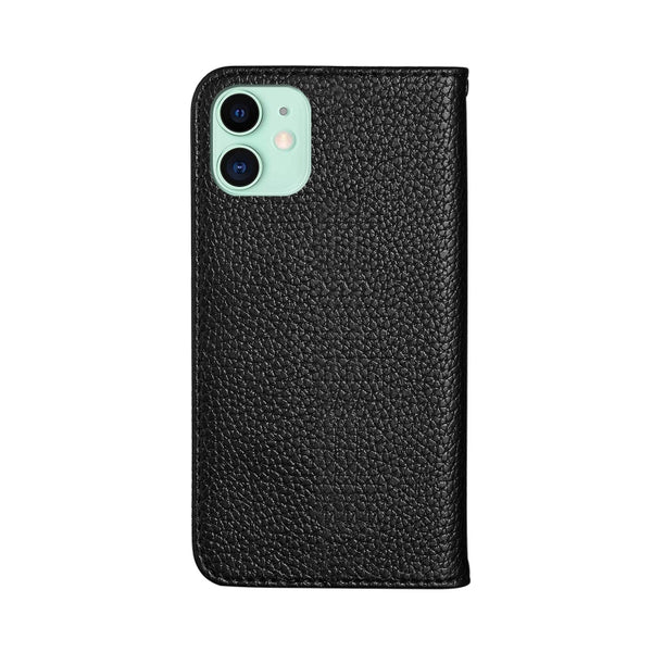 For iPhone 13 Litchi Texture Horizontal Flip Leather Case with Holder & Card Slots(Black)