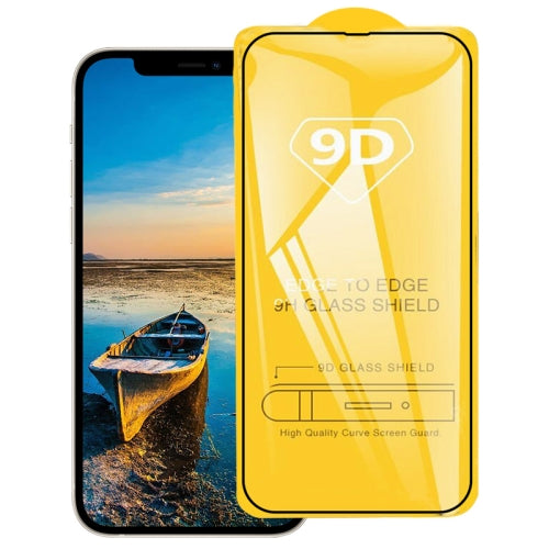 For iPhone 13 13 Pro 9D Full Glue Full Screen Tempered Glass Film