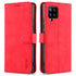 For Samsung Galaxy A42 5G AZNS Skin Feel Calf Texture Horizontal Flip Leather Case with Card...(Red)