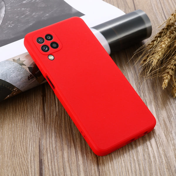 For Samsung Galaxy M32 4G Indian Version Solid Color Liquid Silicone Dropproof Full Coverage...(Red)