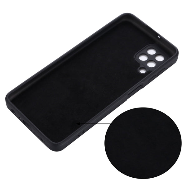 For Samsung Galaxy M32 4G Indian Version Solid Color Liquid Silicone Dropproof Full Covera...(Black)