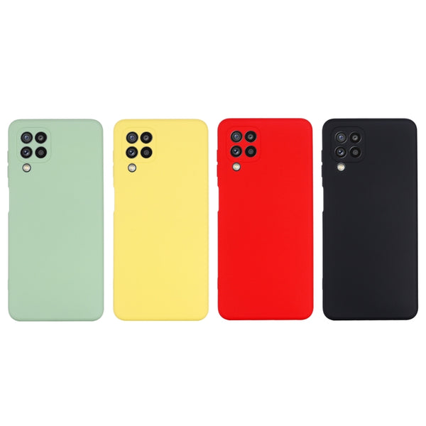 For Samsung Galaxy M32 4G Indian Version Solid Color Liquid Silicone Dropproof Full Covera...(Green)