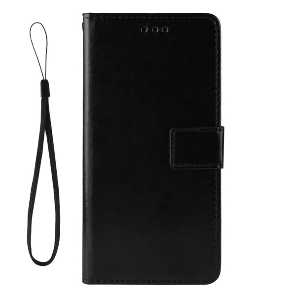 For Samsung Galaxy Z Fold3 5G Crazy Horse Texture Horizontal Flip Leather Case with Holder...(Black)