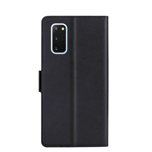 For Samsung Galaxy S20 Ultra-thin Voltage Side Buckle PU TPU Horizontal Flip Leather Case ...(Black)