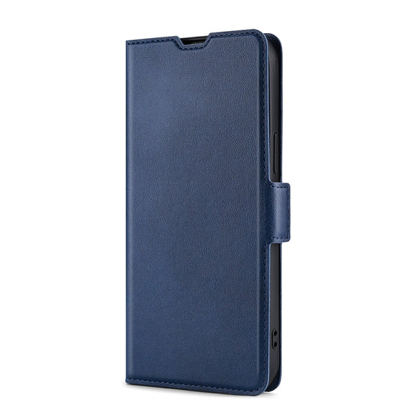 For Samsung Galaxy S20 Ultra-thin Voltage Side Buckle PU TPU Horizontal Flip Leather Case w...(Blue)