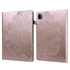 For Xiaomi Pad 5 Pro Pad 5 Peacock Embossed Pattern TPU PU Horizontal Flip Leather Cas...(Rose Gold)