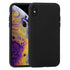 For iPhone XS Max Herringbone Texture Silicone Protective Case(Black)