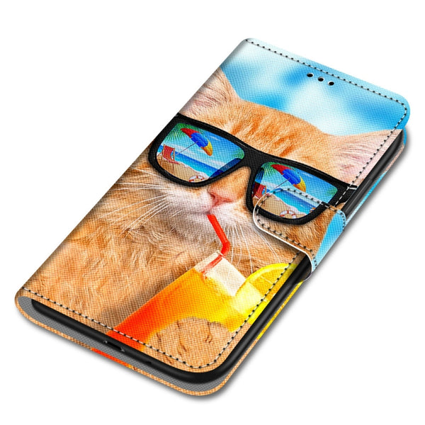 For Huawei P50 Pro Coloured Drawing Cross Texture Horizontal