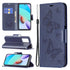 For Xiaomi Redmi 10 Two Butterflies Embossing Pattern Horizontal Flip Leather Case wit...(Dark Blue)