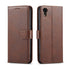 For iPhone XR Calf Texture Buckle Horizontal Flip Leather Case with Holder & Card Slots & ...(Brown)