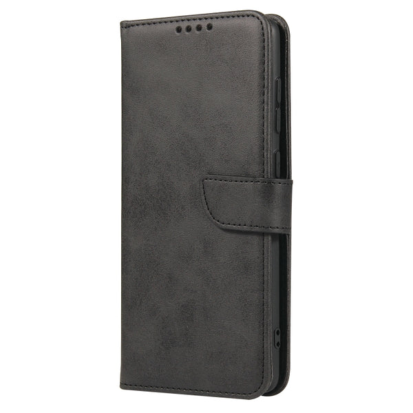 For Samsung Galaxy S10 Calf Texture Buckle Horizontal Flip Leather Case with Holder & Card...(Black)