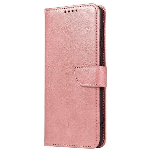 For Samsung Galaxy S10 Calf Texture Buckle Horizontal Flip Leather Case with Holder & ...(Rose Gold)