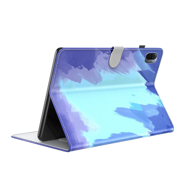 For Xiaomi Mi Pad 5 5 Pro Voltage Watercolor Pattern Skin Feel Magnetic Horizontal F...(Winter Snow)