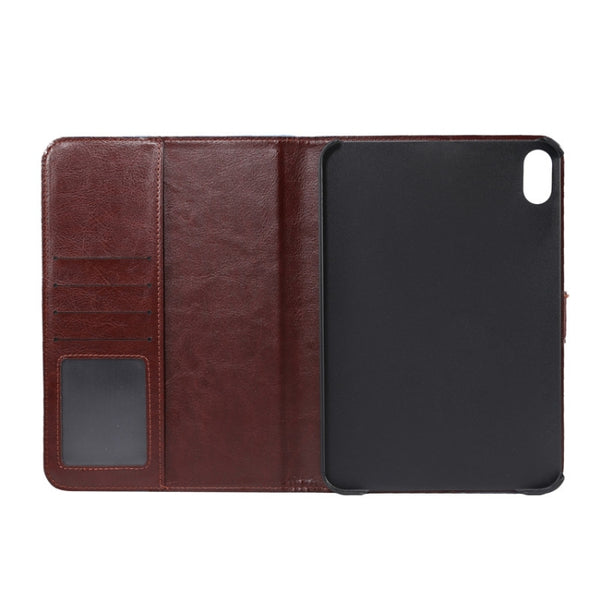 For iPad mini 6 Denim Texture PC Horizontal Flip Leather Protective Tablet Case, with Hold...(Black)