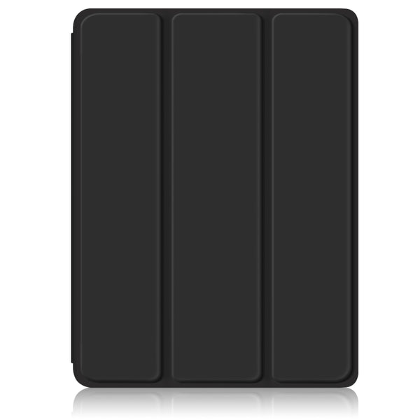 For iPad mini 6 Solid Color TPU Acrylic Horizontal Flip Leather Tablet Case with Three-fol...(Black)