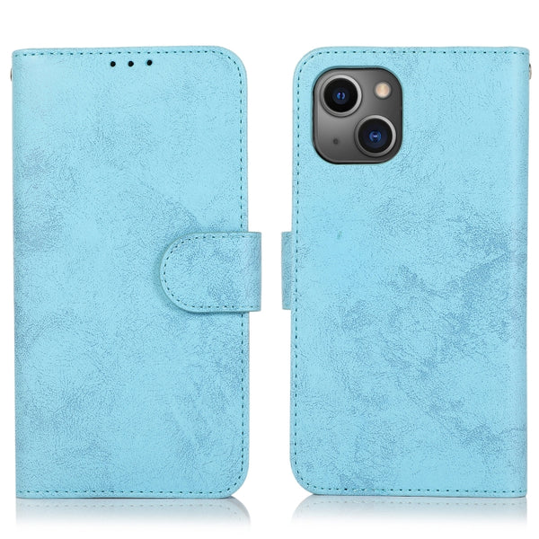 For iPhone 13 mini Retro 2 in 1 Detachable Magnetic Horizontal Flip TPU PU Leather Case...(Sky Blue)