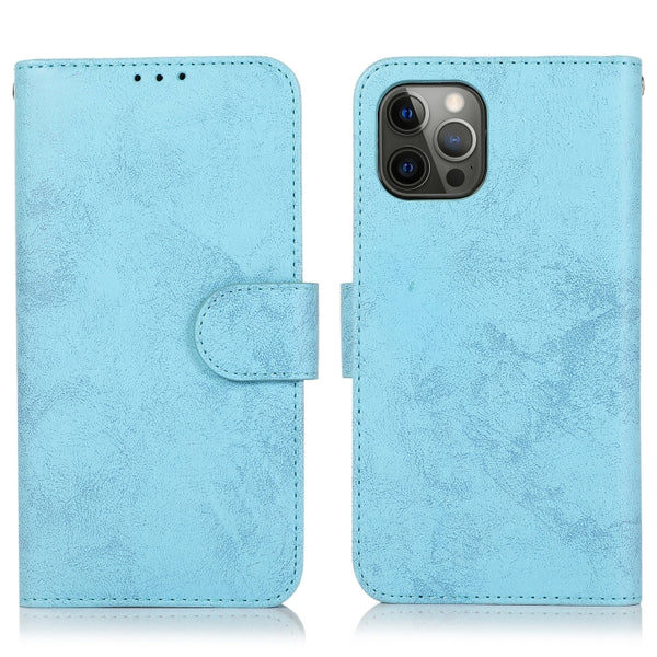 For iPhone 13 Pro Max Retro 2 in 1 Detachable Magnetic Horizontal Flip TPU PU Leather C...(Sky Blue)