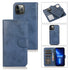 For iPhone 13 Pro Max Retro 2 in 1 Detachable Magnetic Horizontal Flip TPU PU Leather ...(Dark Blue)