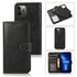 For iPhone 13 Pro Max Retro 2 in 1 Detachable Magnetic Horizontal Flip TPU PU Leather Case...(Black)