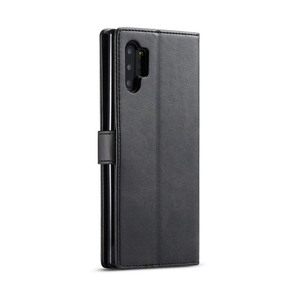 For Galaxy Note 10 Plus LC.IMEEKE Calf Texture Horizontal Flip Leather Case, with Holder &...(Black)