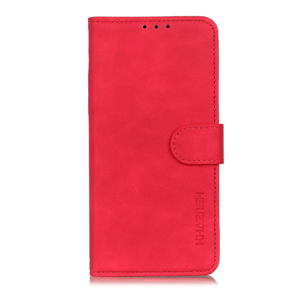 For Samsung Galaxy S22 Ultra 5G KHAZNEH Retro Texture PU TPU Horizontal Flip Leather Case wi...(Red)