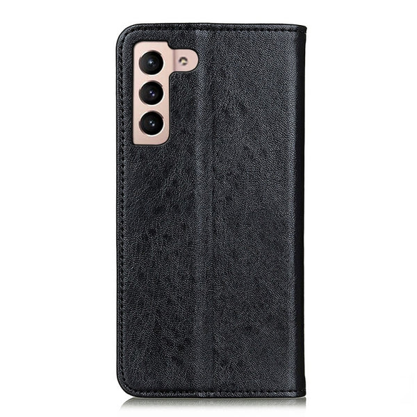 For Samsung Galaxy S22 5G Magnetic Crazy Horse Texture Horizontal Flip Leather Case with H...(Black)