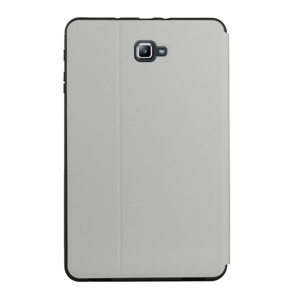 For Samsung Galaxy Tab A 10.1 T580 T585C Dual-Folding Horizontal Flip Tablet Leather Case w...(Grey)