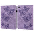 For Samsung Galaxy Tab A7 Lite T220 T225 Embossed Butterfly Pattern Horizontal Flip Leath...(Purple)