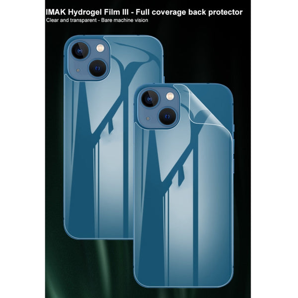 For iPhone 13 mini 2pcs IMAK Curved Full Screen Hydrogel Film Back Protector