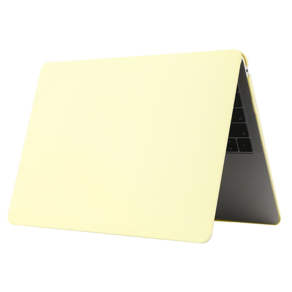 Cream Style Laptop Plastic Protective Case For MacBook Pro 16.2 inch A2485 2021(Cream Yellow)