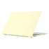 Cream Style Laptop Plastic Protective Case For MacBook Pro 16.2 inch A2485 2021(Cream Yellow)