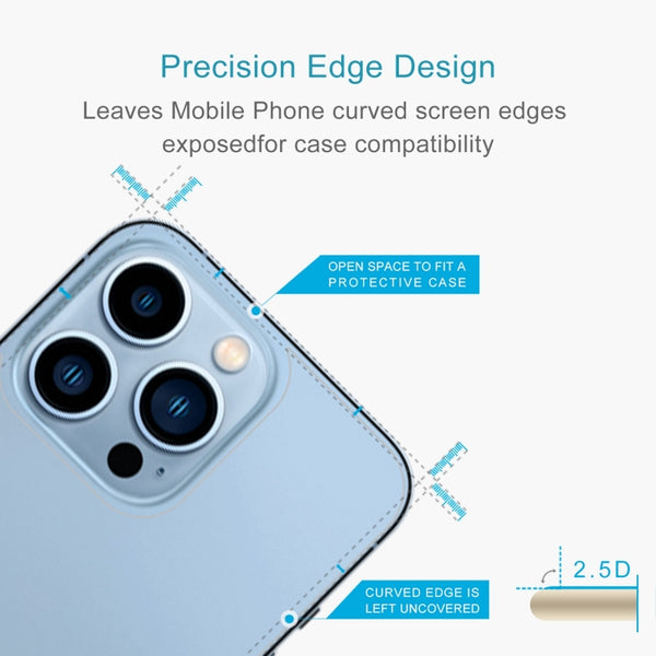 For iPhone 13 Pro Max 0.26mm 9H 2.5D Tempered Glass Back Film