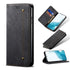 For Samsung Galaxy S22 5G Denim Texture Casual Style Horizontal Flip Leather Case with Hol...(Black)