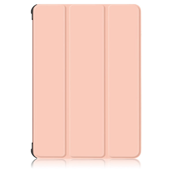 For Samsung Galaxy Tab S7 FE 12.4 Solid Color TPU Horizontal Flip Tablet Leather Case ...(Rose Gold)