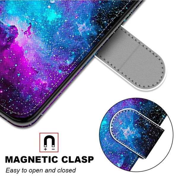 For Xiaomi Redmi Note 11 Pro 11 Pro Global Coloured Drawing Cross Textur...(Purple Green Starry Sky)