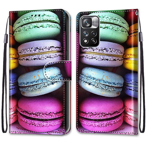 For Xiaomi Redmi Note 11 Pro 11 Pro Global Coloured Drawing Cross Texture Ho...(Colorful Layer Cake)