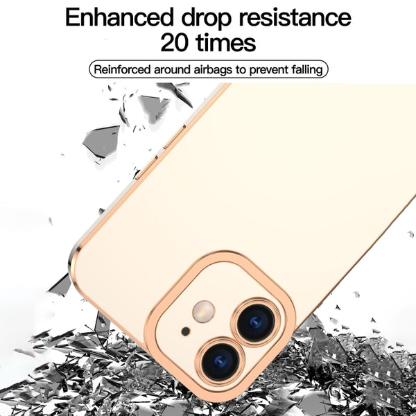 For iPhone 12 Pro 6D Electroplated TPU Phone Case(Blue)